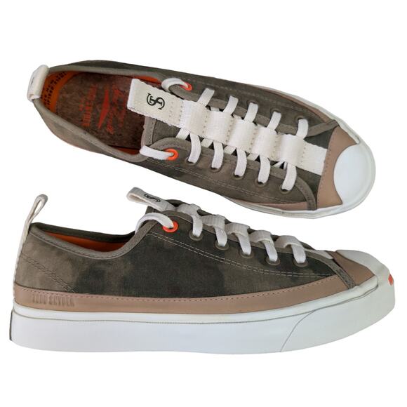 Converse x Todd Snyder Jack Purcell Rebel Prep Elmwood Egret Low Top Sneaker W8 - Picture 2 of 12
